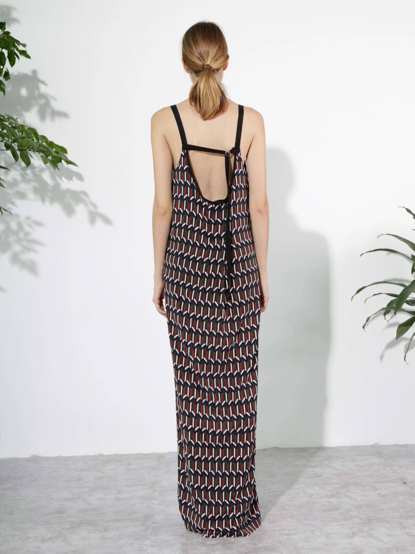 V-neck Printed Sling Dress - MarramTrading.com