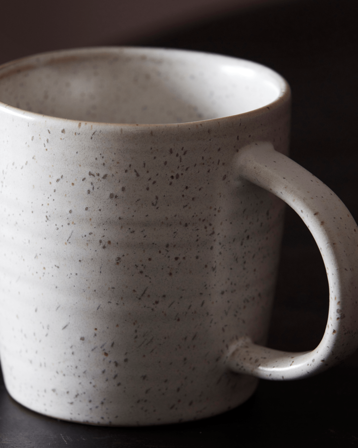 White and grey speckled Mug - MarramTrading.com
