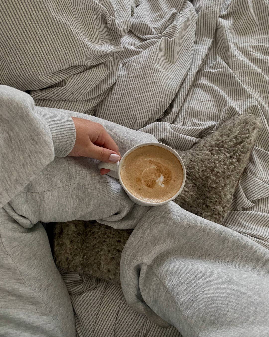 Wool slippers — Light grey - MarramTrading.com