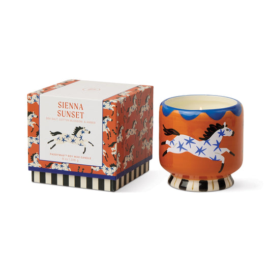 A Dopo Horse Ceramic Candle - Seinna Sunset
