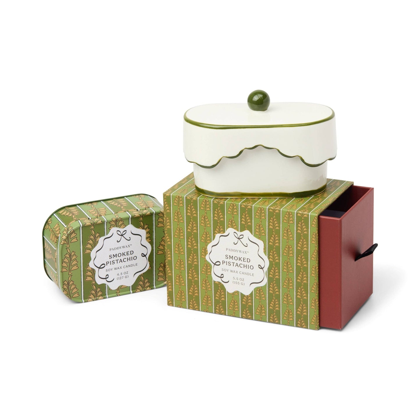 Cherie 155g Ceramic Dish Candle - Red - French Linen & Orris