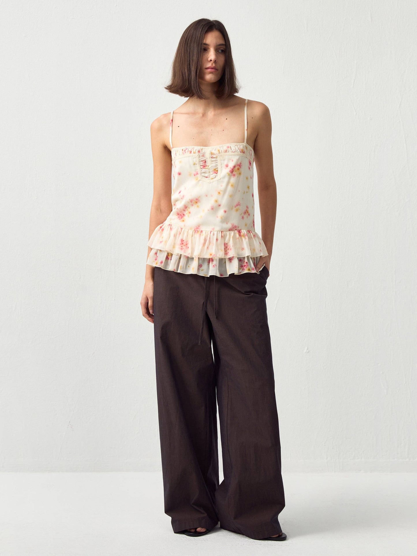 Relaxed Straight-Leg Cotton Trousers