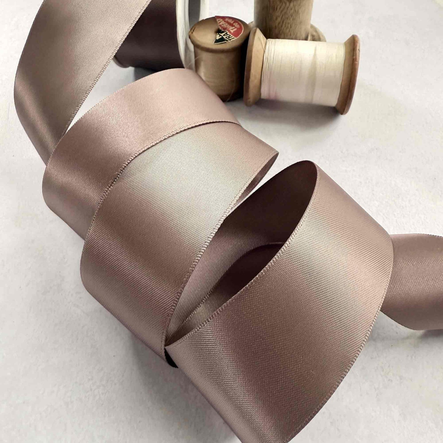 Chocolate Chip Satin Ribbon on 10 Meter Rolls