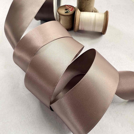 Chocolate Chip Satin Ribbon on 10 Meter Rolls