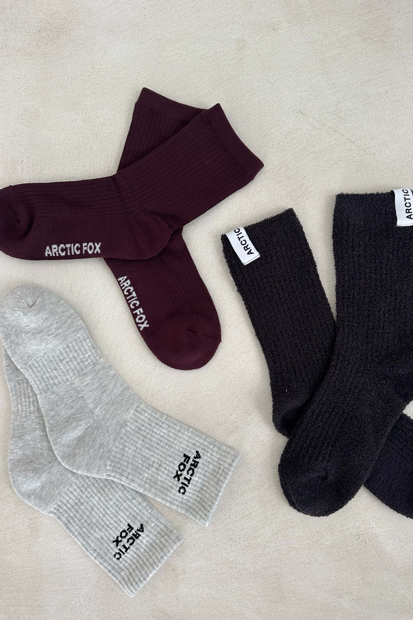 Sporty Socks - 100% Bamboo - Grey - AW25