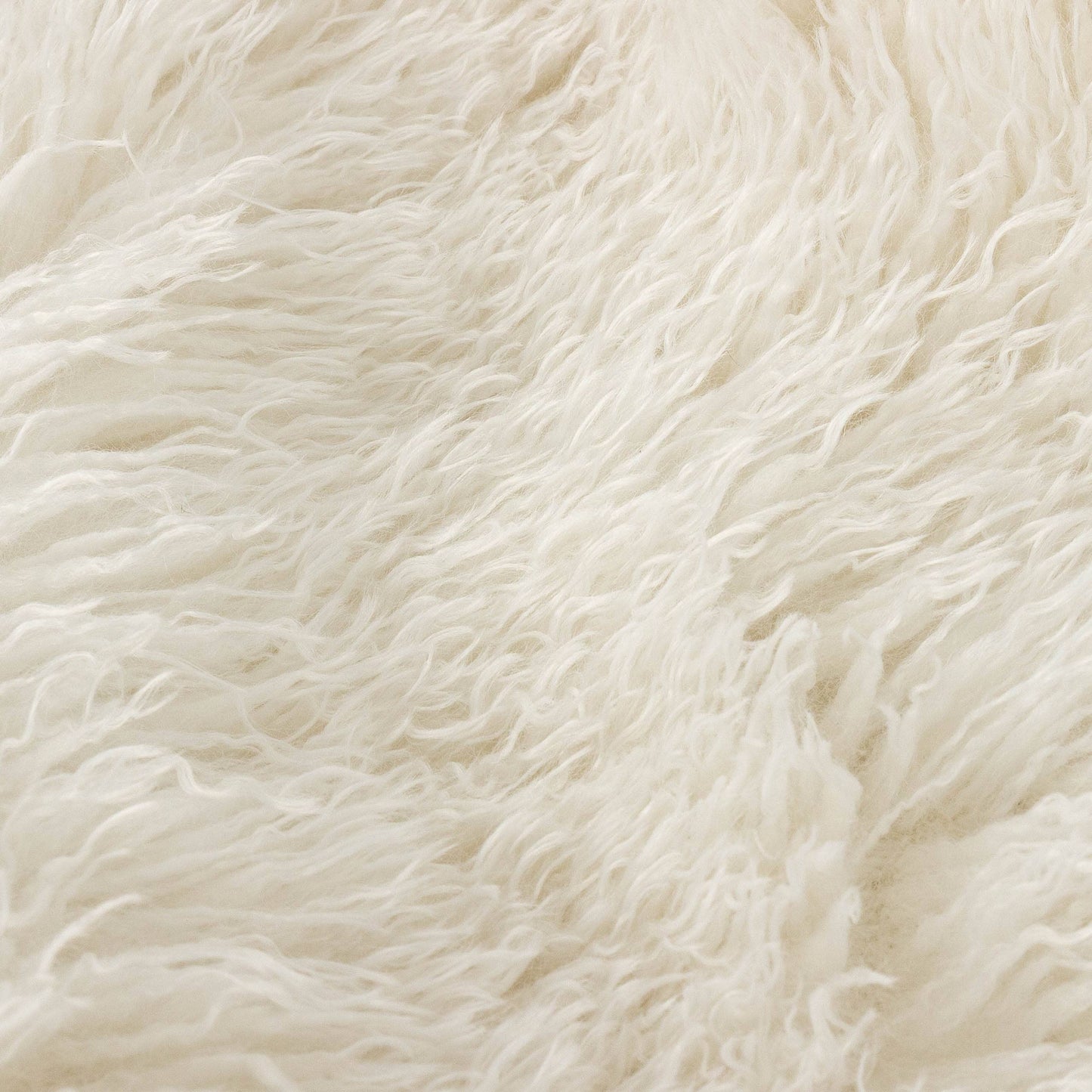Faux Fur Cushion - Ecru