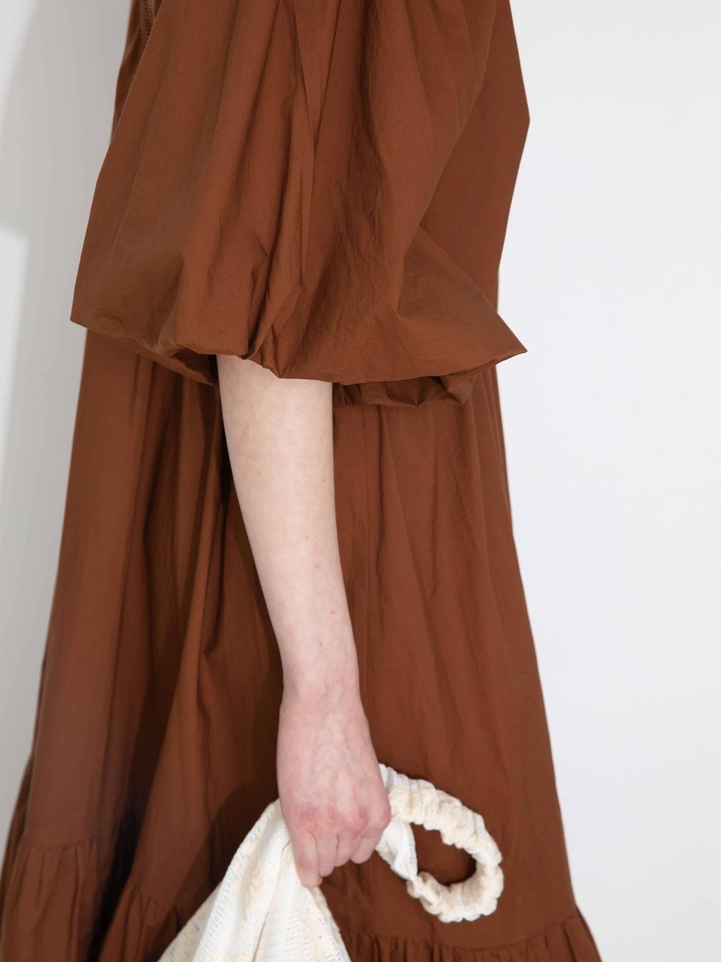 100% Cotton Puff Sleeve Loose - Fit Dress - MarramTrading.com