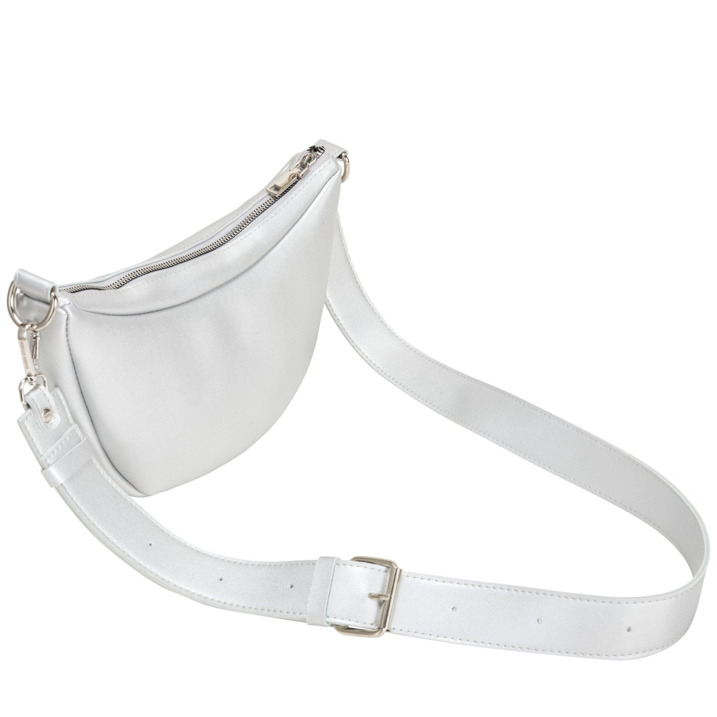 Slouch Crossbody Bag Silver