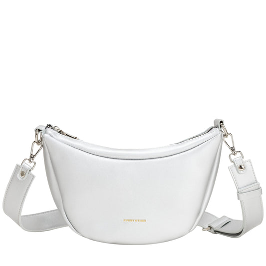 Slouch Crossbody Bag Silver