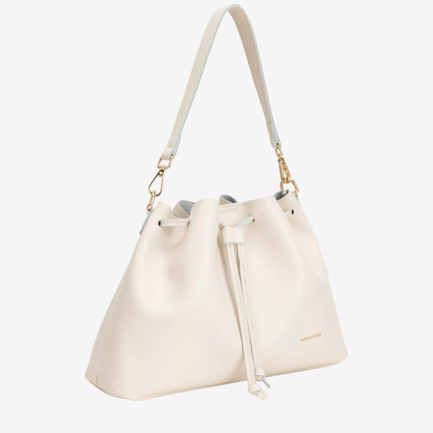 Drawstring Shoulder Cross Body - Off White