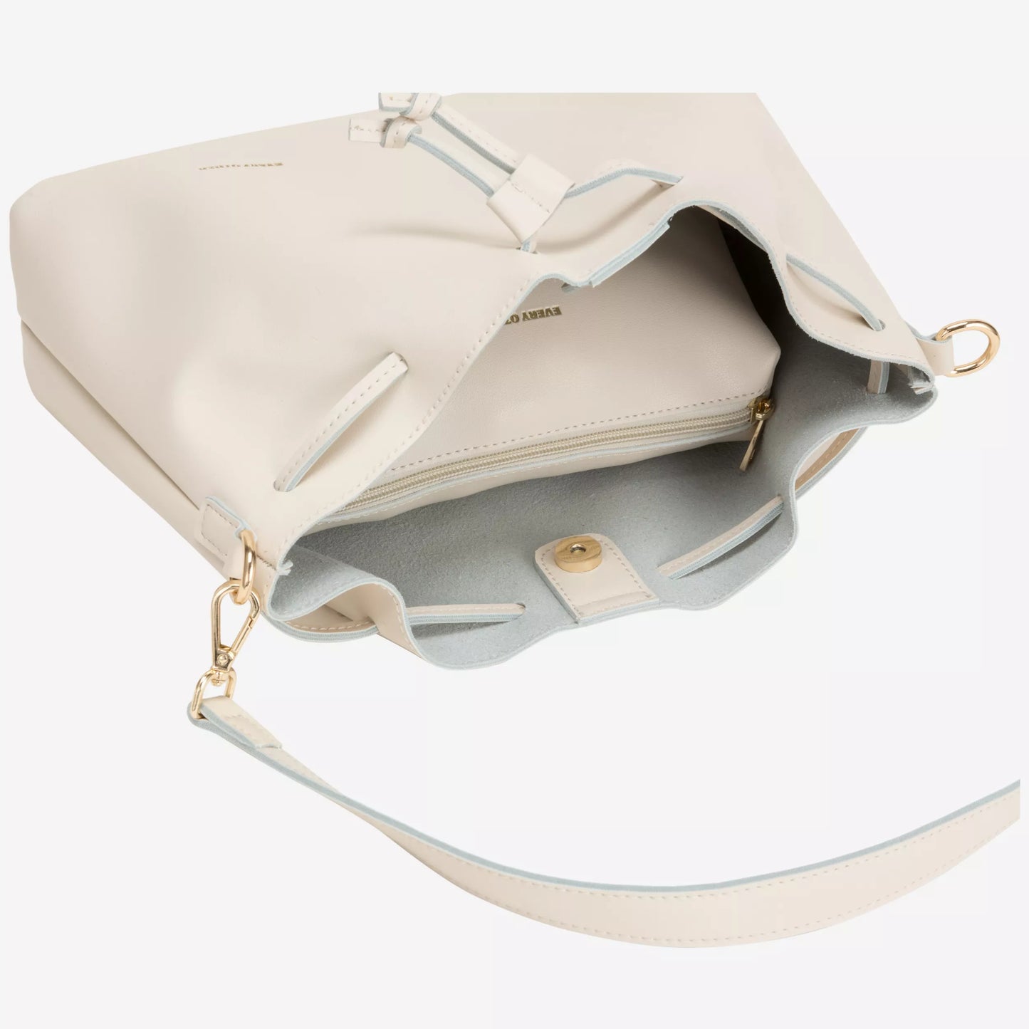 Drawstring Shoulder Cross Body - Off White