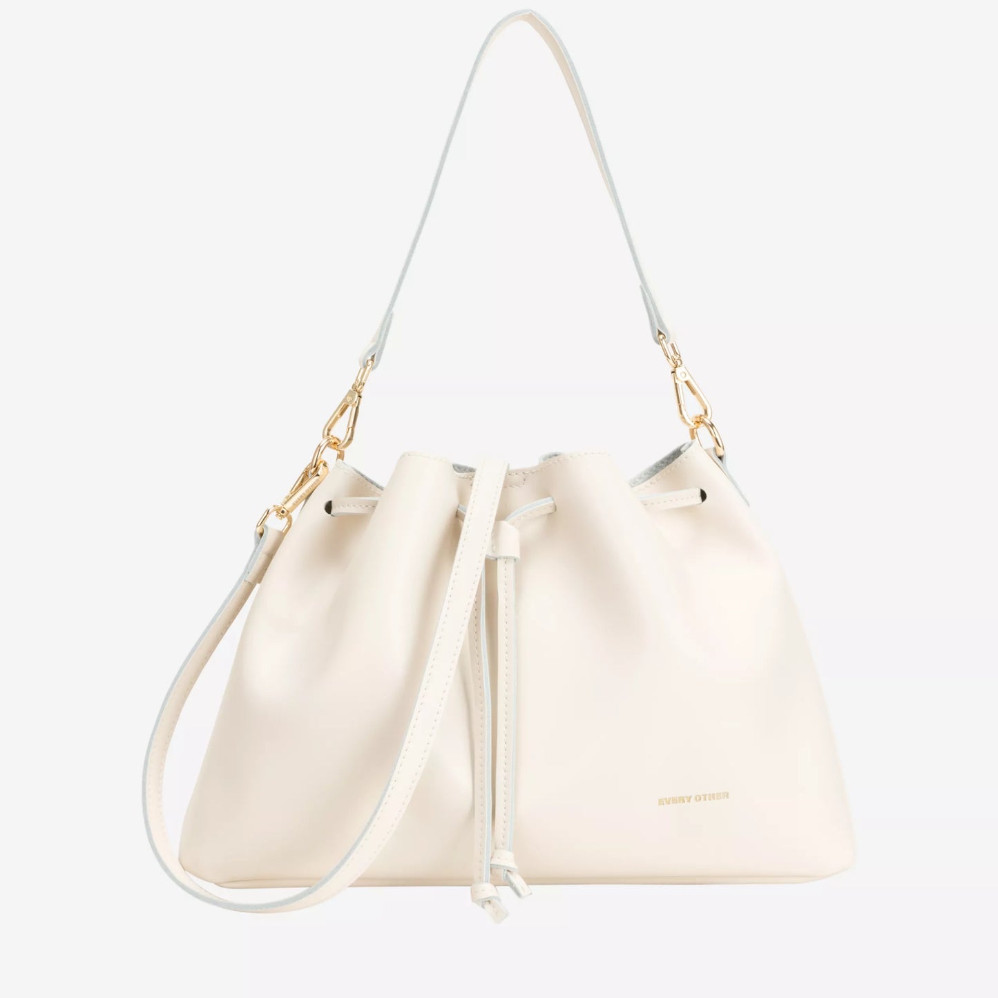 Drawstring Shoulder Cross Body - Off White
