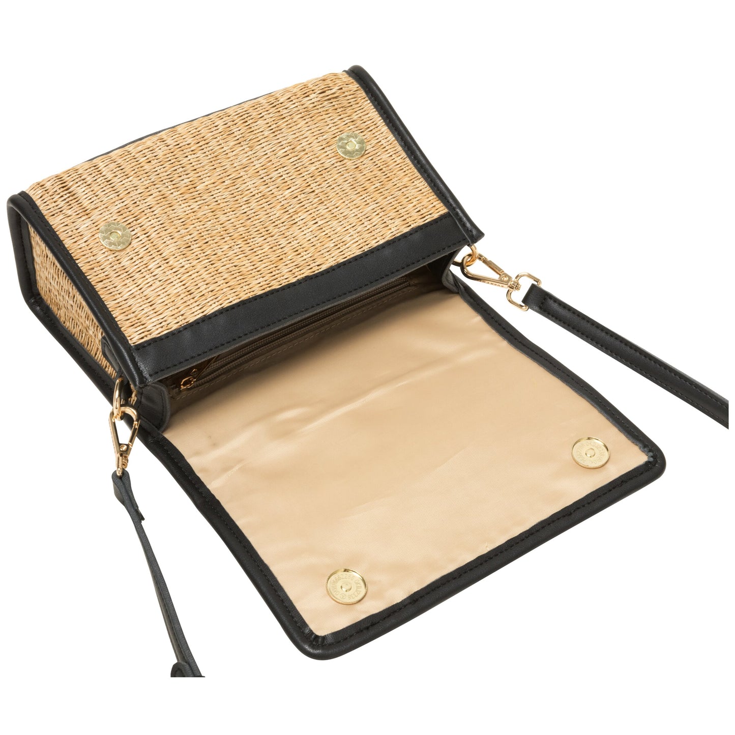 Straw messenger Shoulder Bag