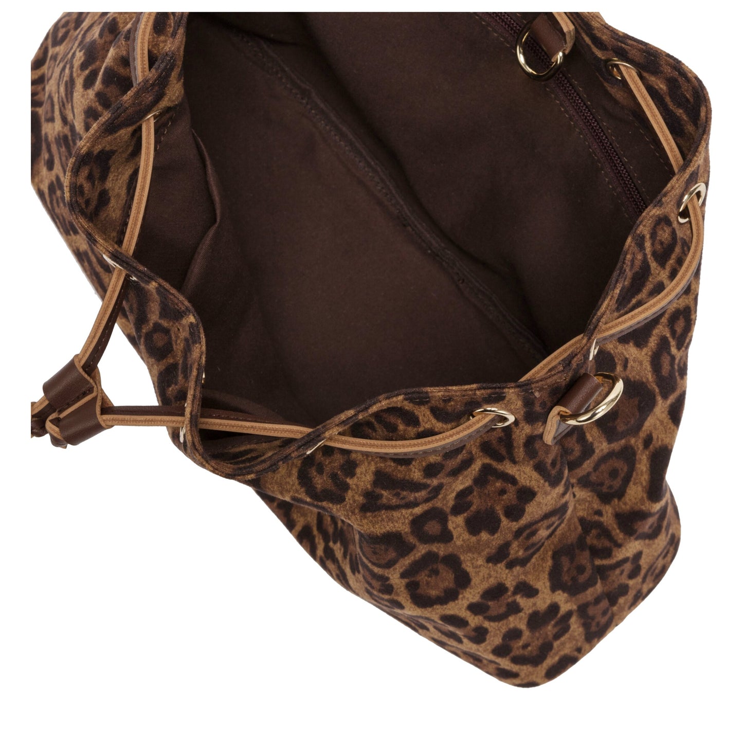 Suedette Draw Top Shoulder Bag