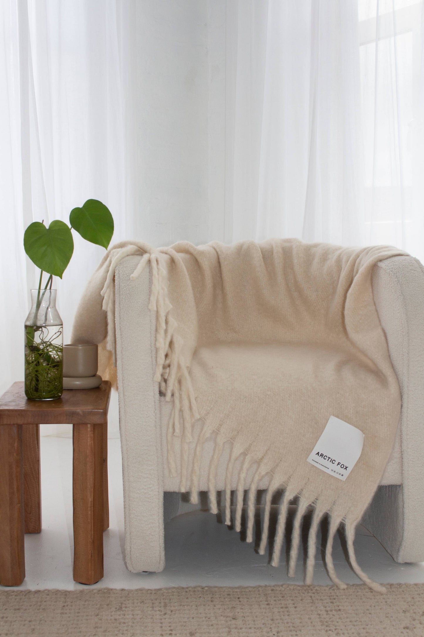 The Reykjavik Throw - 100% Recycled - Pebble Beige - AW25