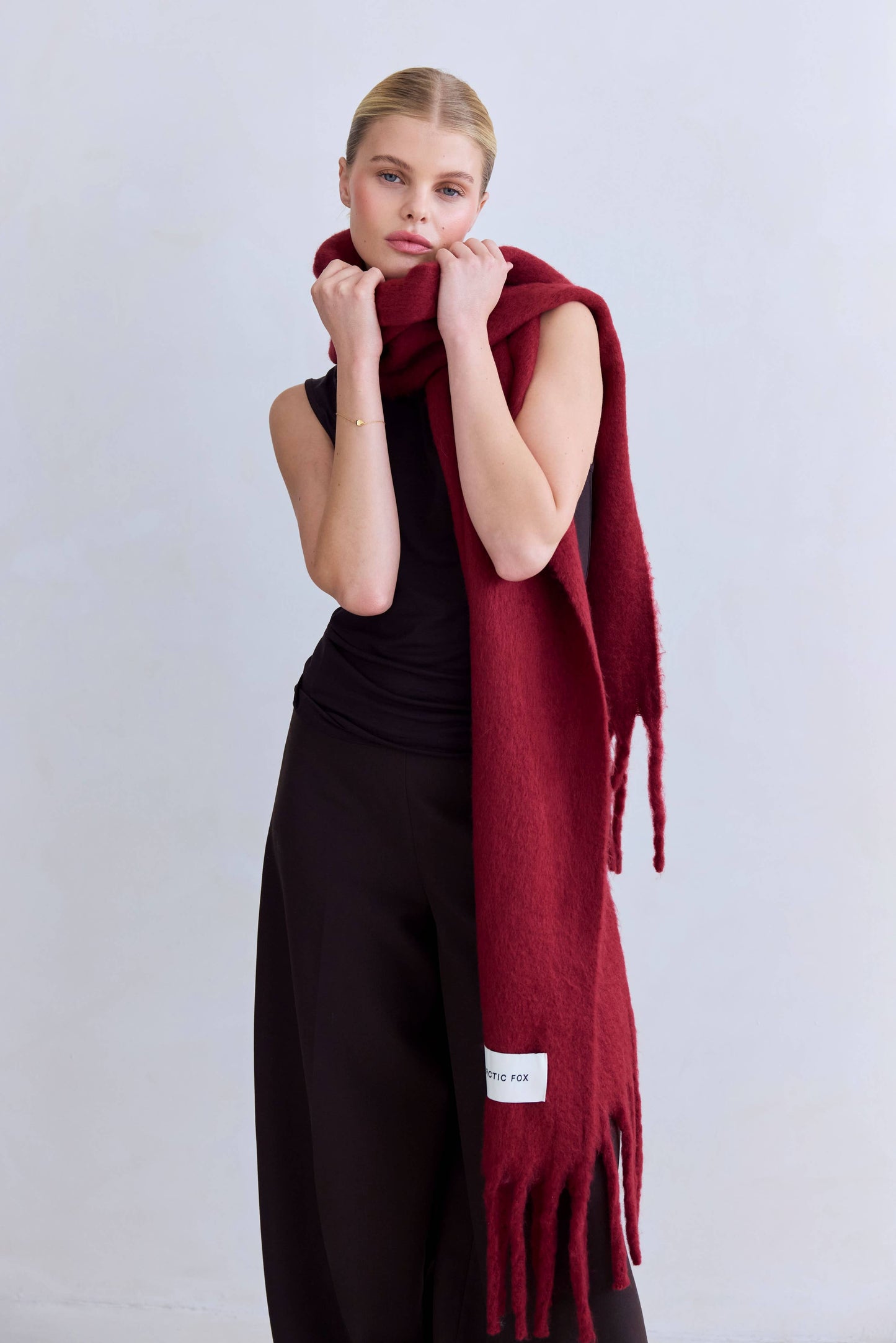 The Reykjavik Scarf - 100% Recycled - Burgundy