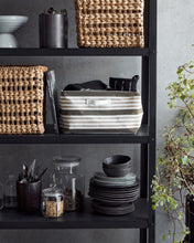 Load image into Gallery viewer, Brown Stripe Storage basket Small
