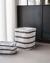 Load image into Gallery viewer, Brown Stripe Storage basket Small

