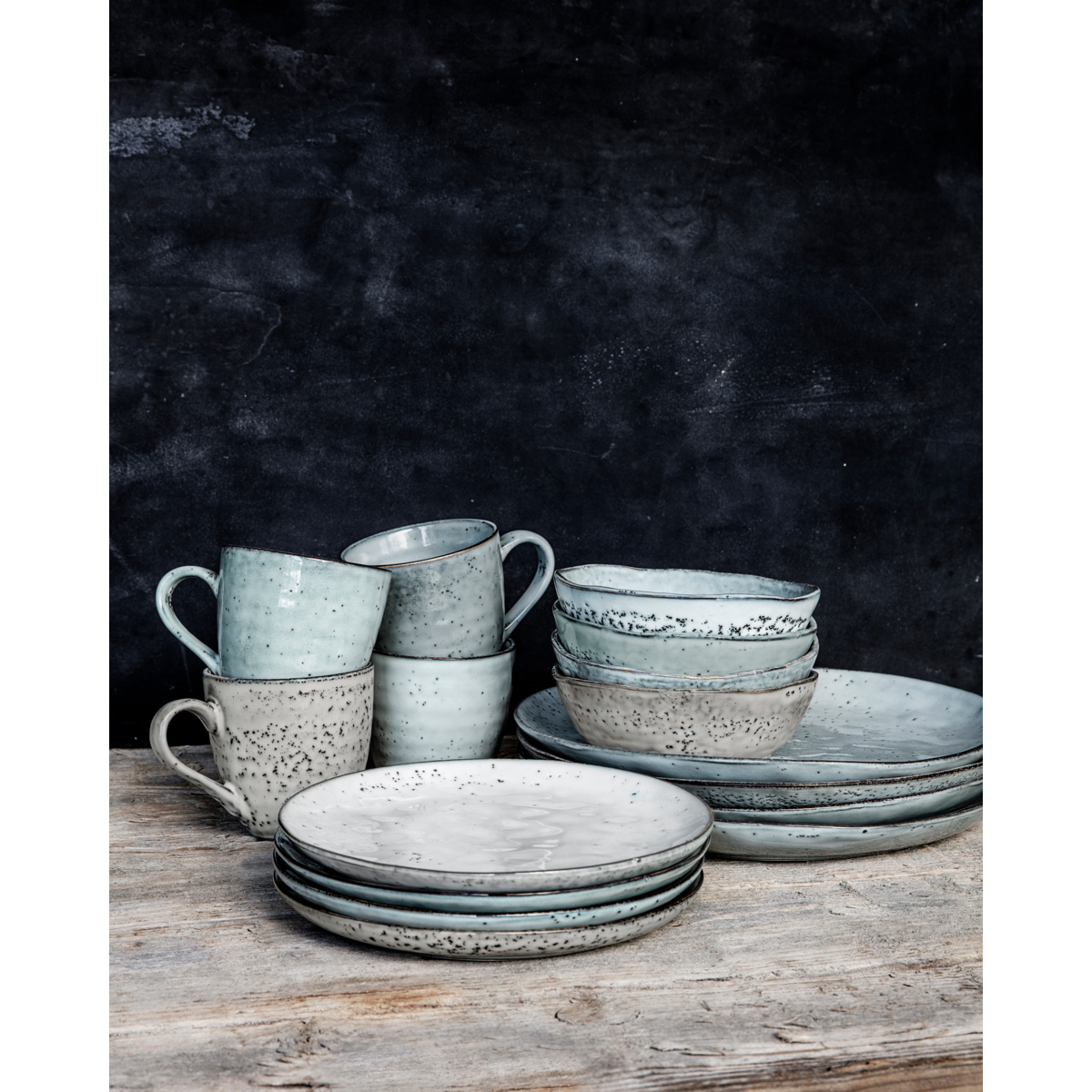 Dinner Plate - Rustic Grey/blue