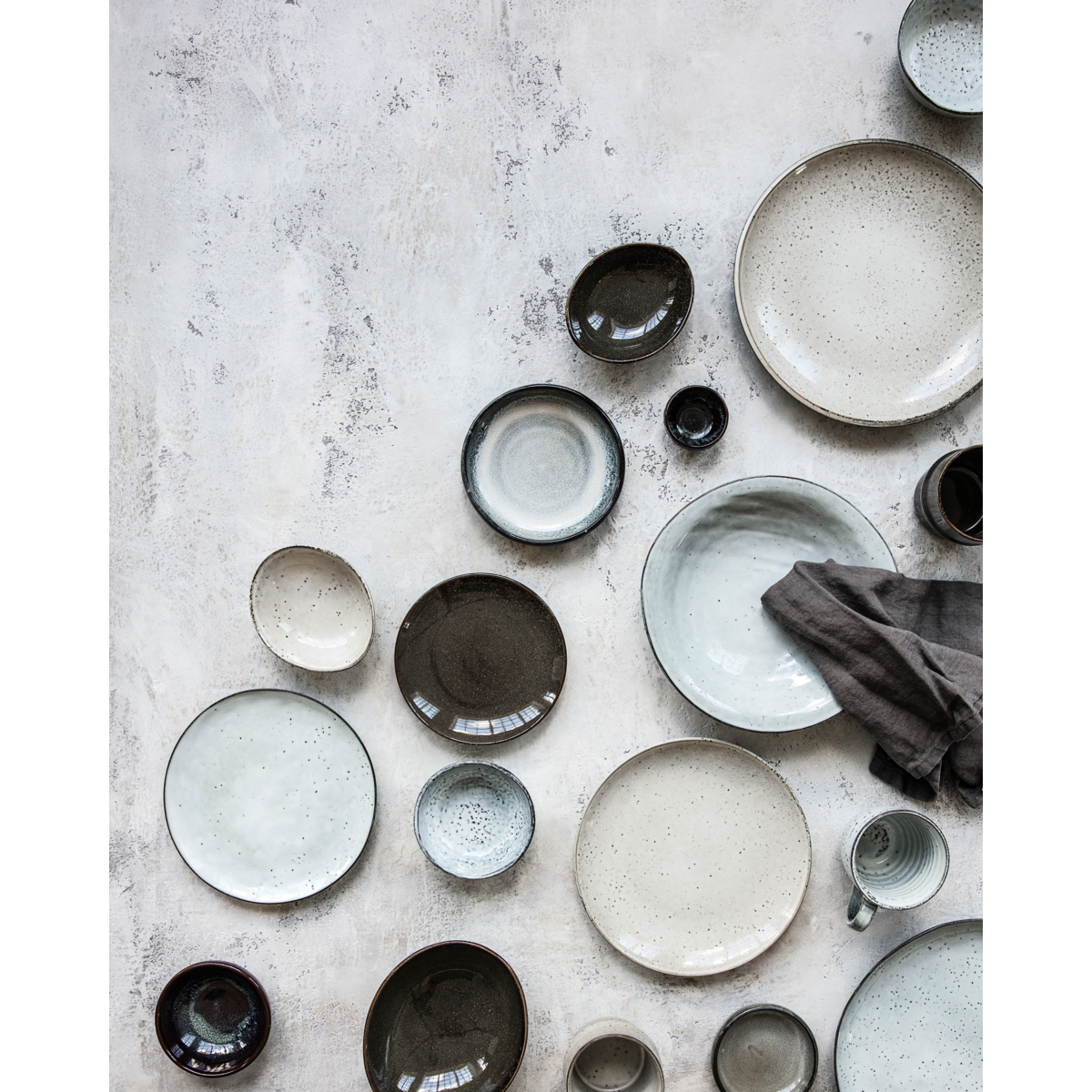 Dinner Plate - Rustic Grey/blue