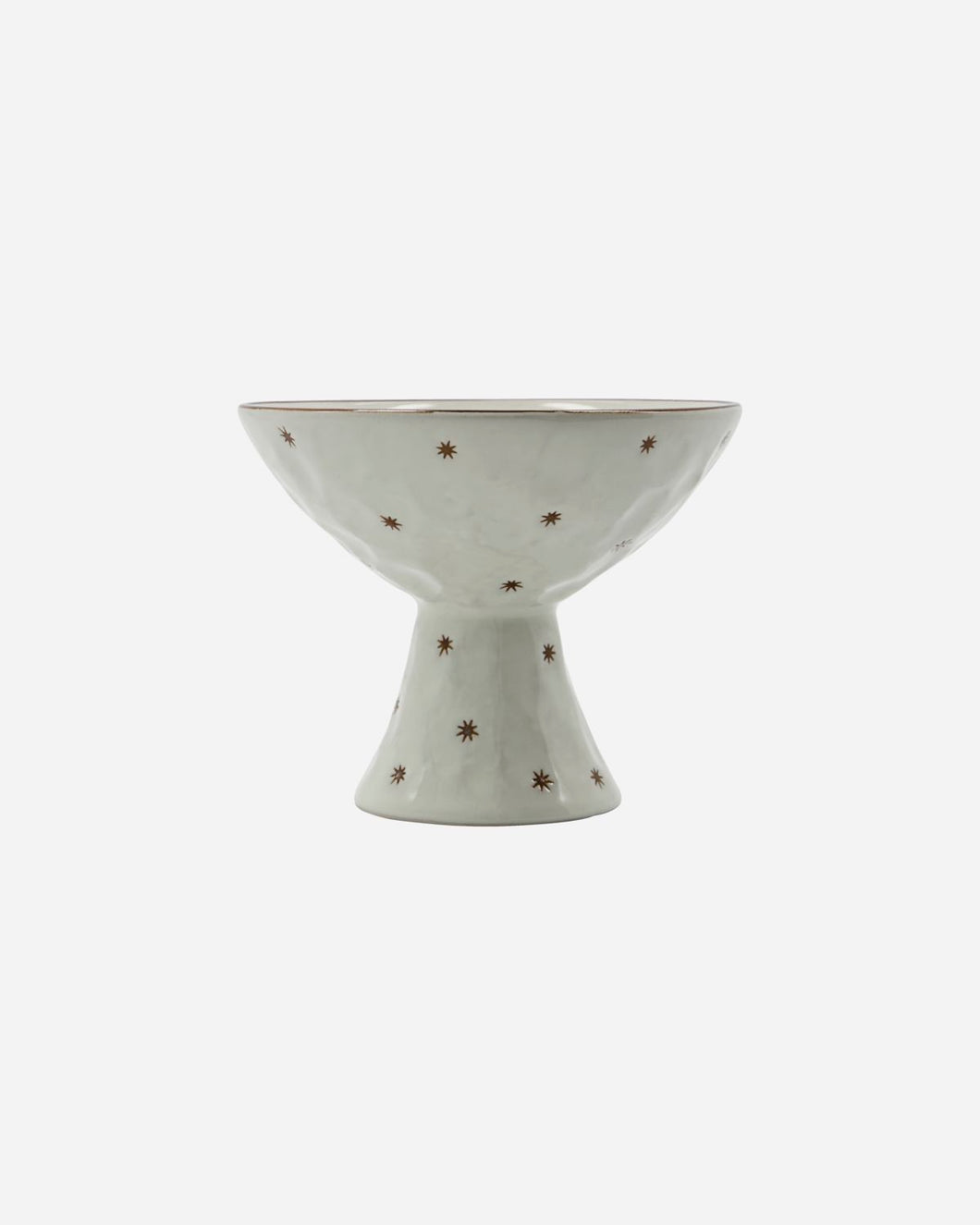 Starry White Bowl on Stand
