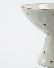 Load image into Gallery viewer, Starry White Bowl on Stand
