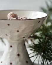 Load image into Gallery viewer, Starry White Bowl on Stand
