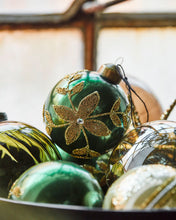 Load image into Gallery viewer, Green Beaded Ornament
