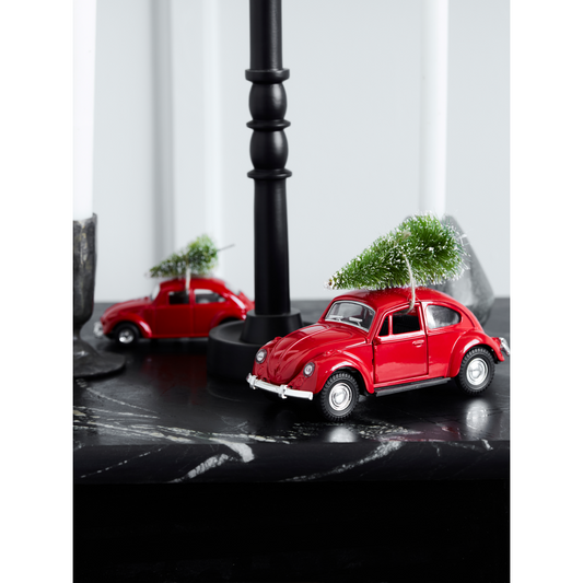 Decoration, Mini Xmas car, Red