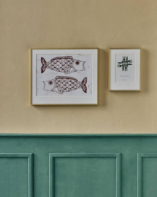 Framed Fish Wall Art