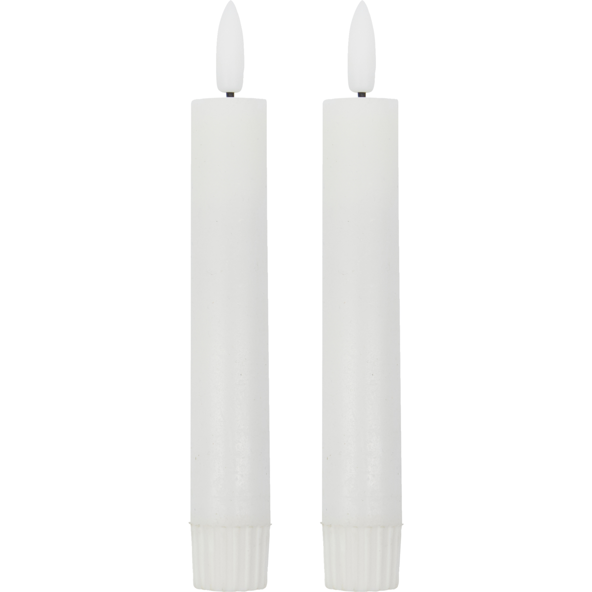 White LED Dinner Candles Short