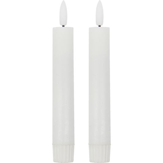 White LED Dinner Candles Short