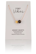 Load image into Gallery viewer, Smokey Quartz Hoop Earrings
