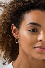 Load image into Gallery viewer, Rose Quartz Hoop Earrings
