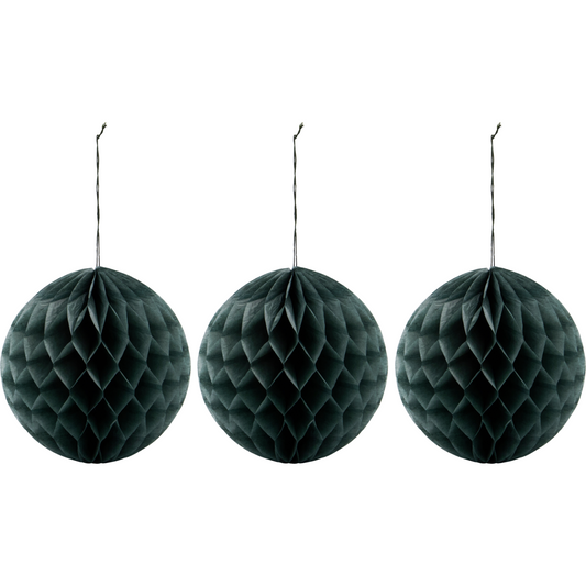 Christmas ornaments, Green - Set of 3