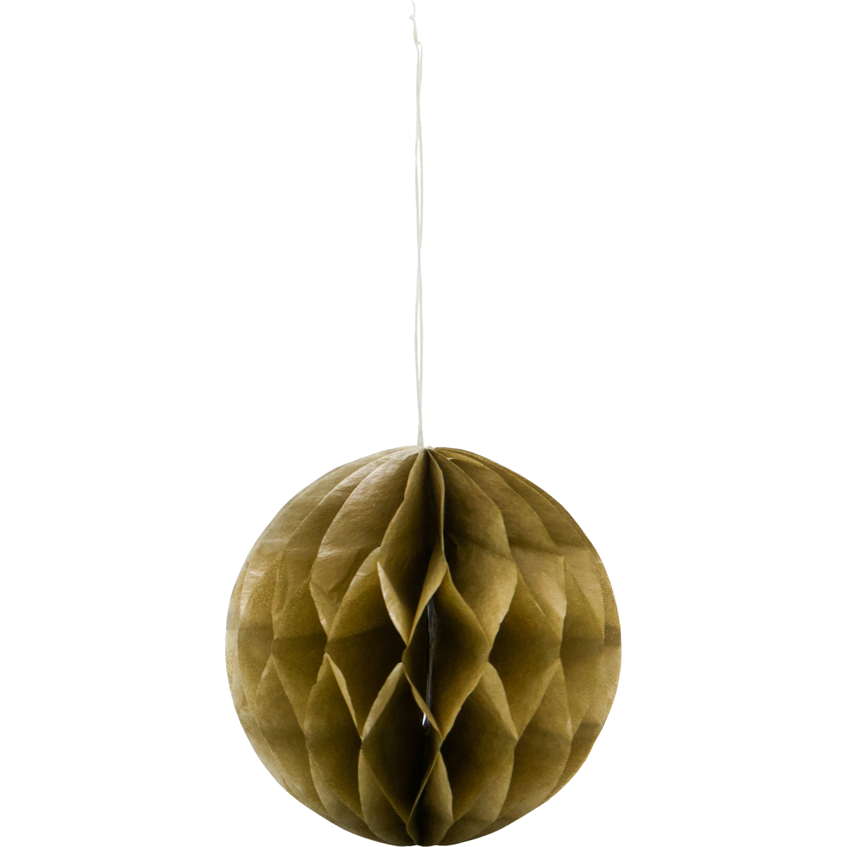 Christmas ornaments, Golden - Set of 3