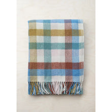 Load image into Gallery viewer, Recycled Wool Knee Blanket in Rainbow Check
