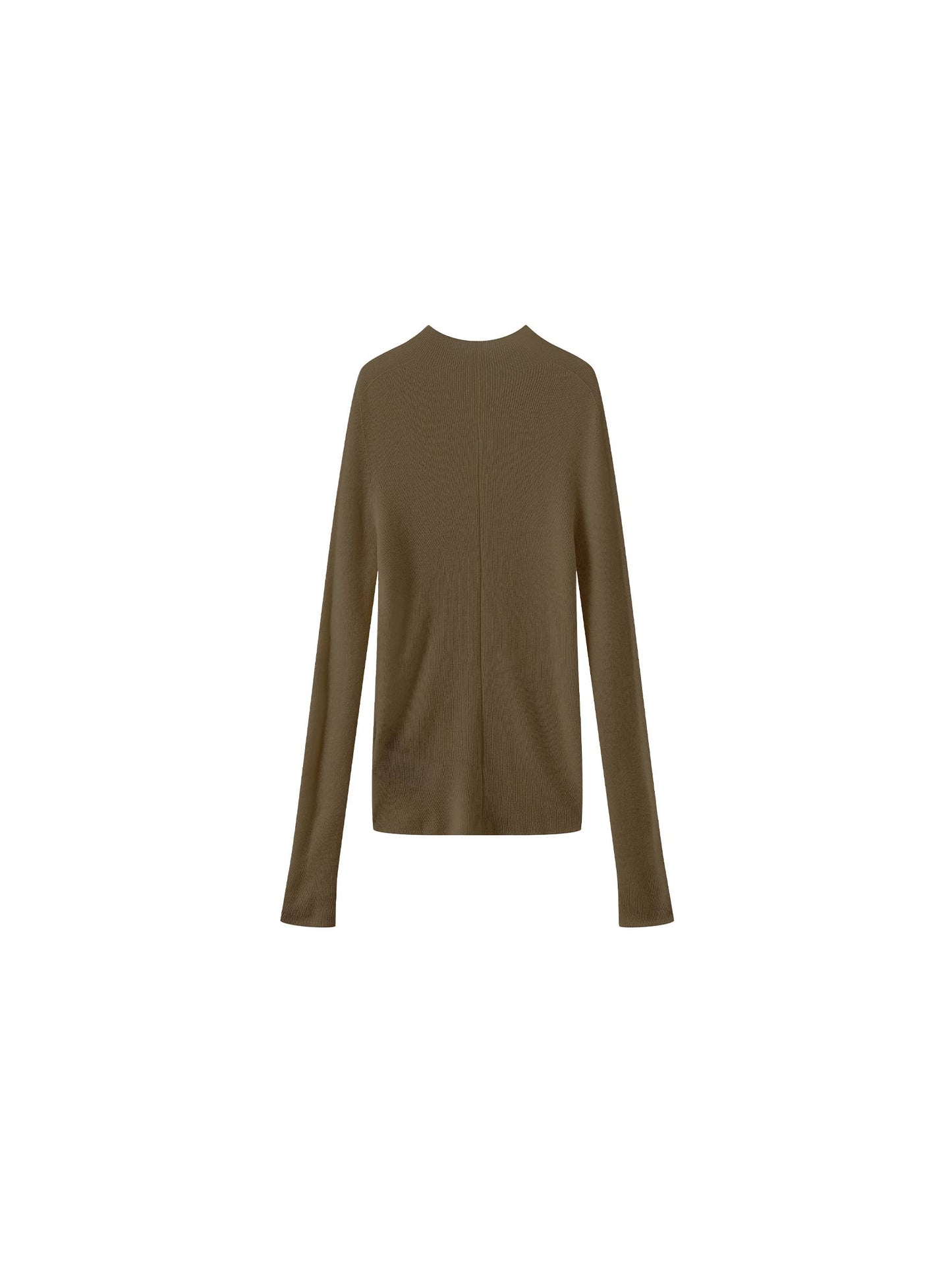 Merino Wool Turtleneck Knitwear Jumper