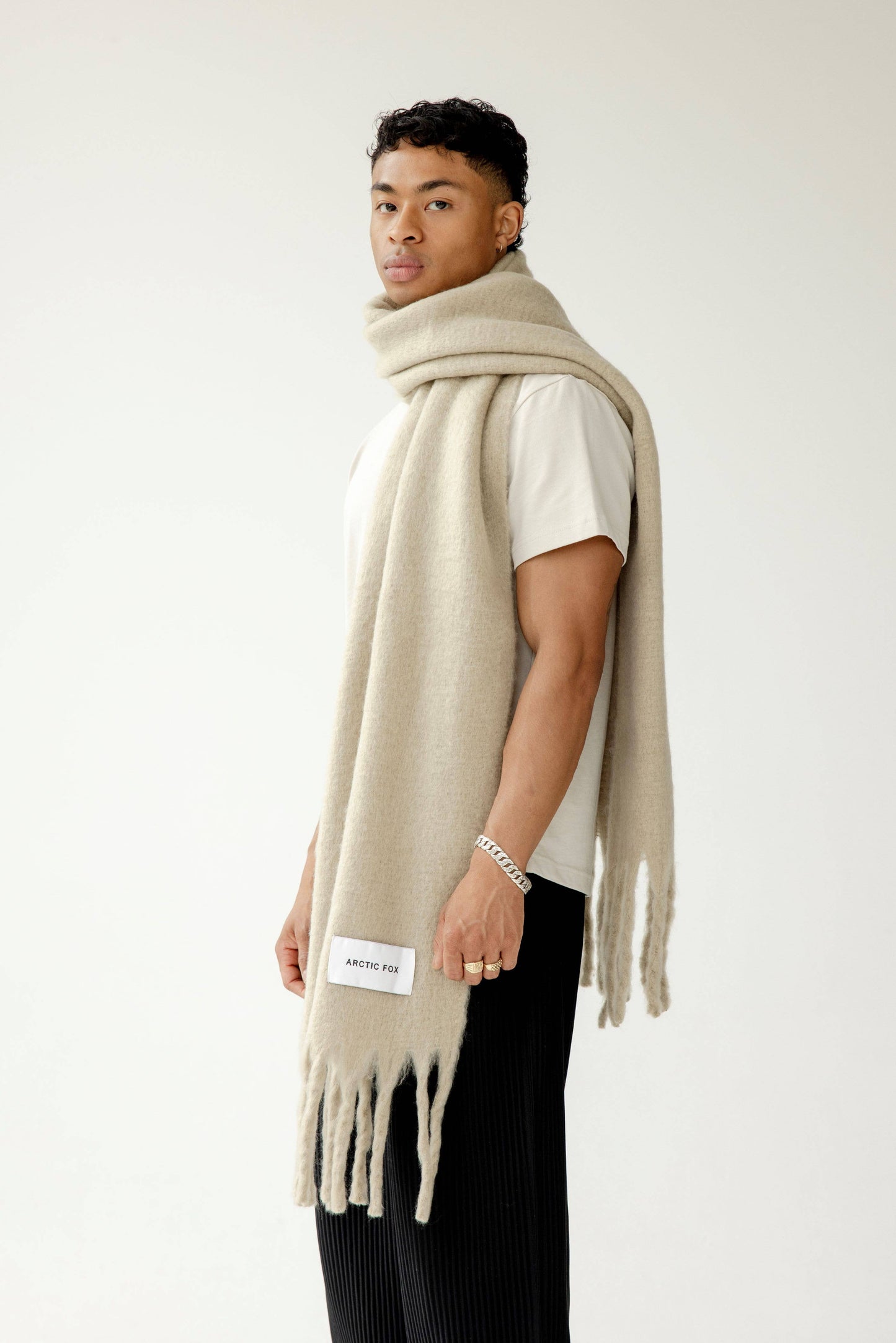 The Reykjavik Scarf - 100% Recycled - Arctic Grey - AW24
