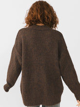 Load image into Gallery viewer, V-Neck Knit Cardigan with Scarf
