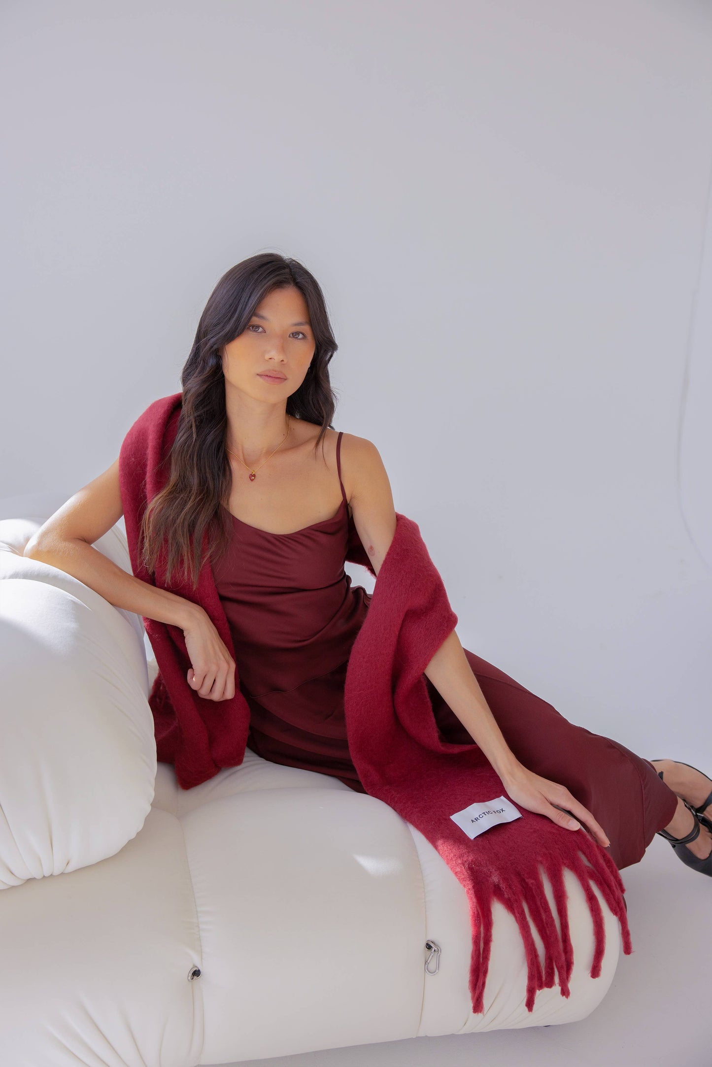 The Reykjavik Scarf - 100% Recycled - Burgundy