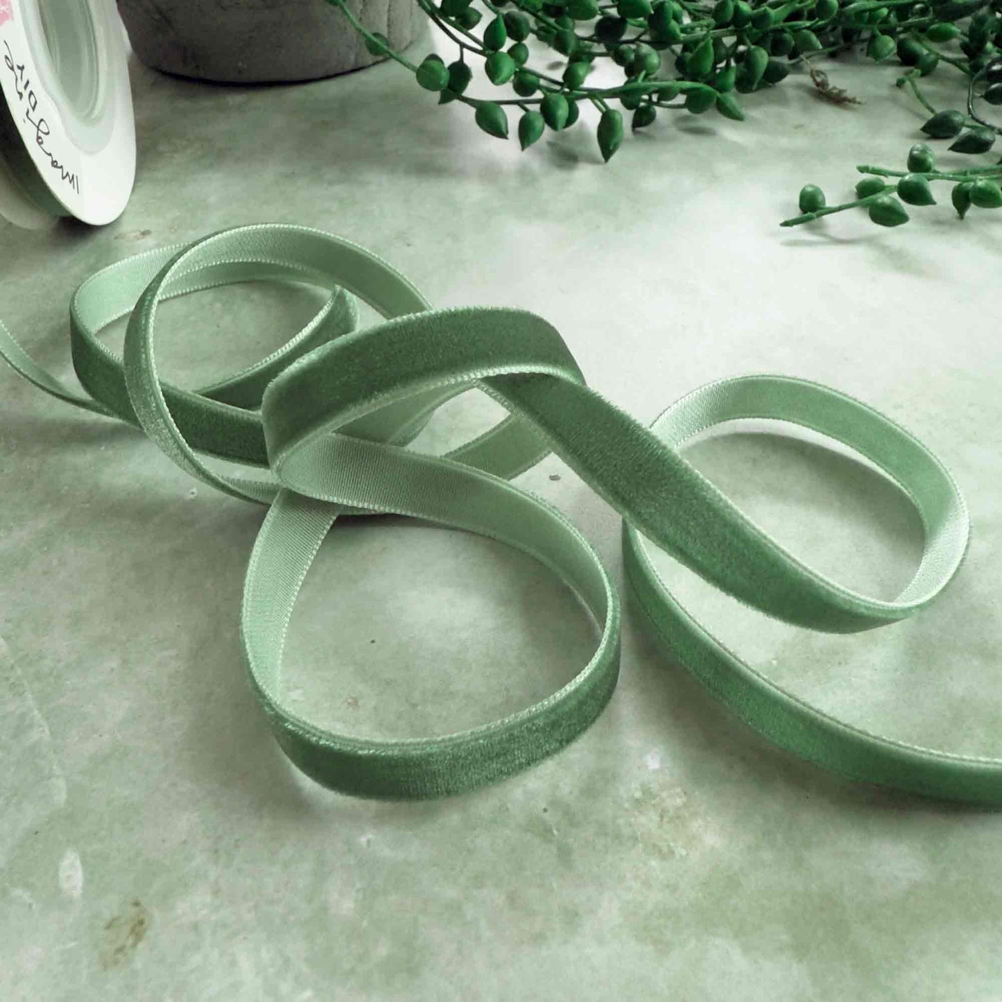 Hunter Green Velvet Ribbon - Various Widths | 3 Meter Roll
