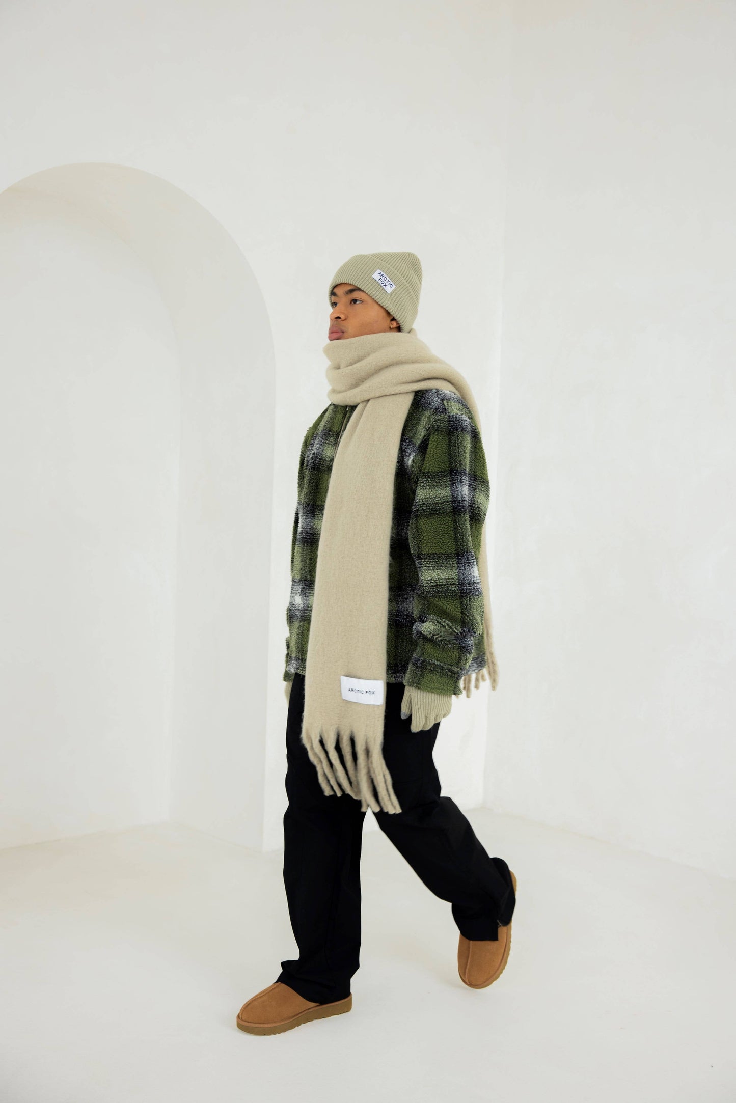 The Reykjavik Scarf - 100% Recycled - Arctic Grey - AW24