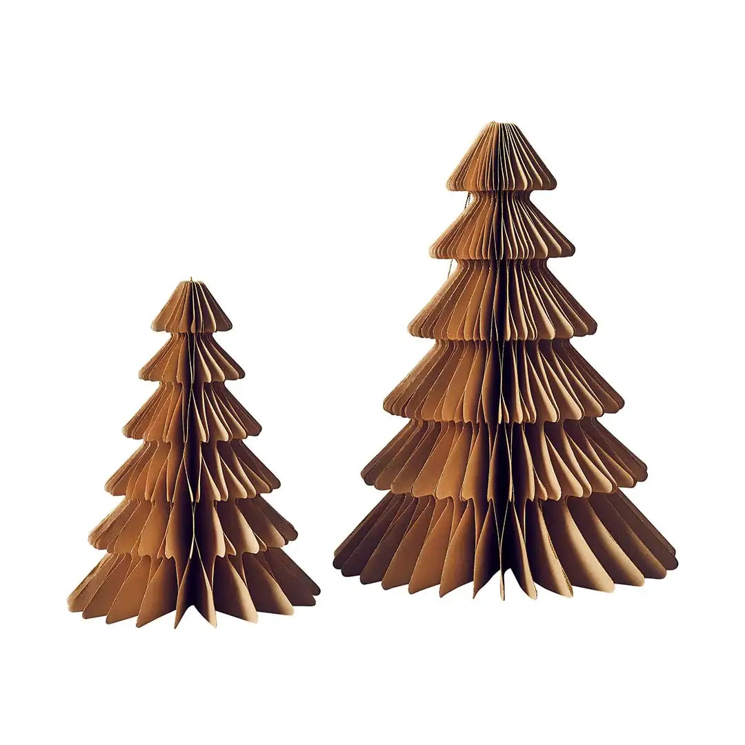 Christmas Tree Glitter Edge Honeycombs 2 Pack