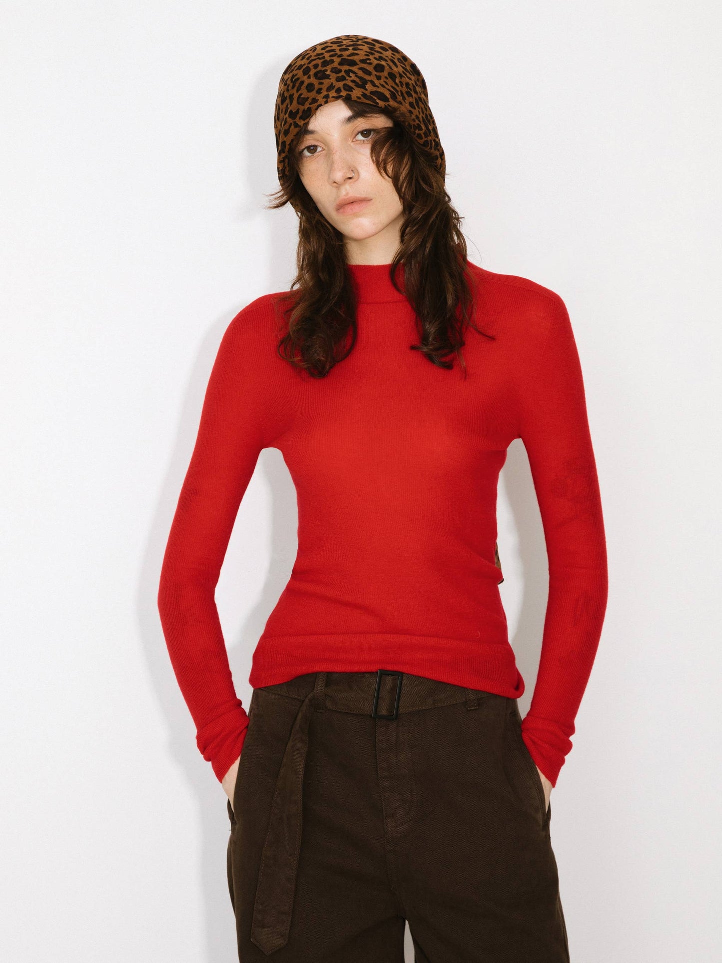 Merino Wool Turtleneck Knitwear Jumper