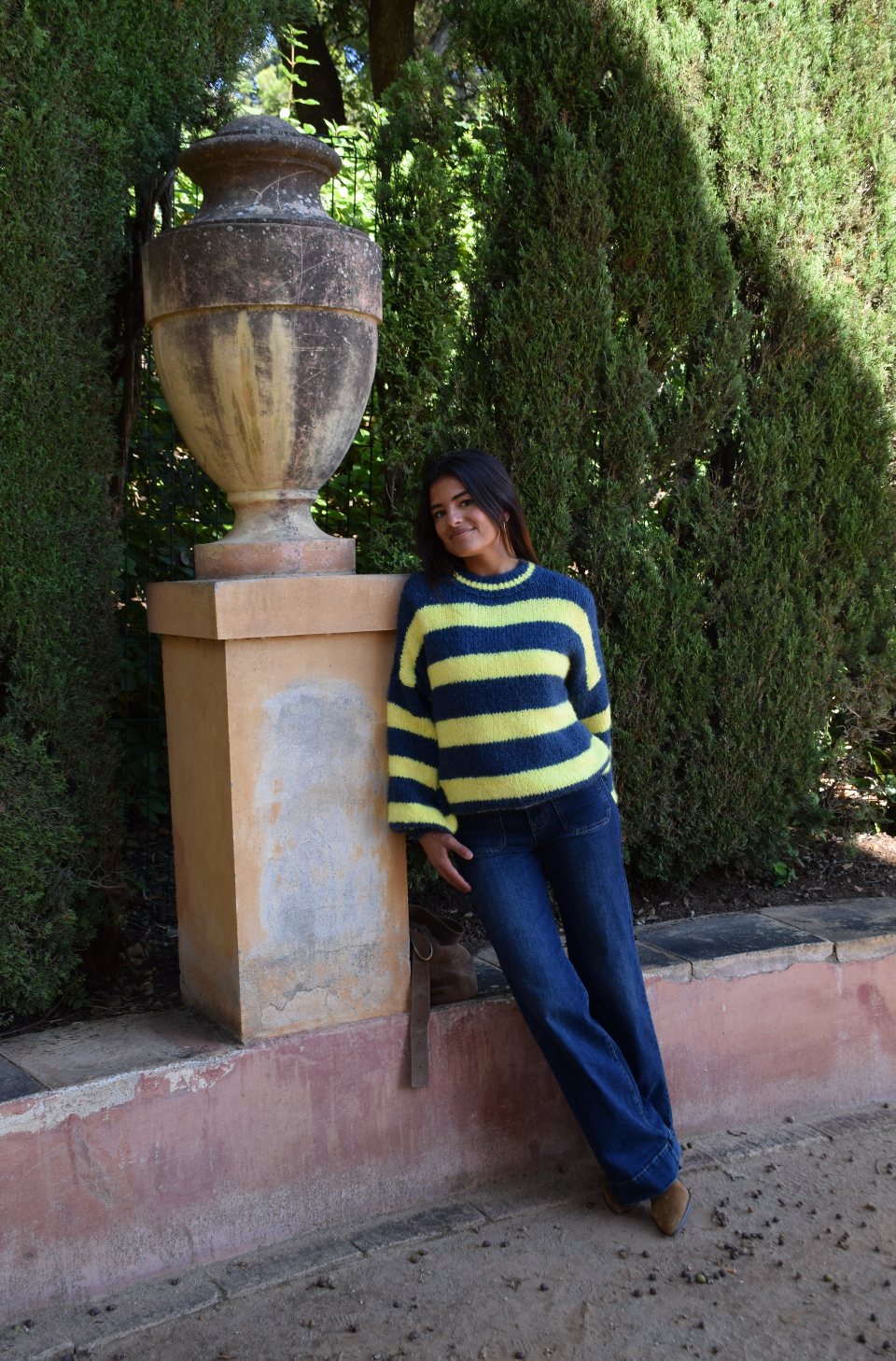 Aura Yellow and Navy Jersey