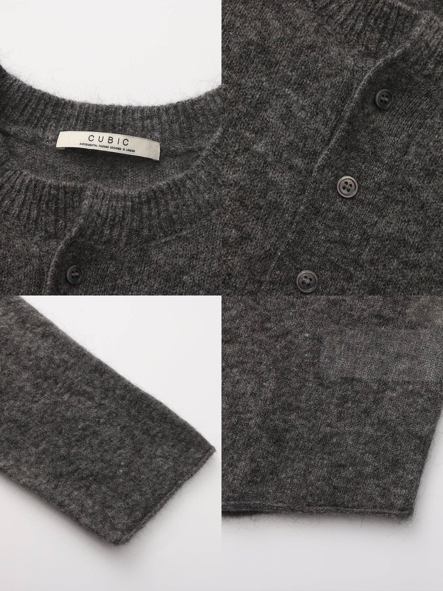 Henley Neck Loose-Fit Long-Sleeve Cover-Up