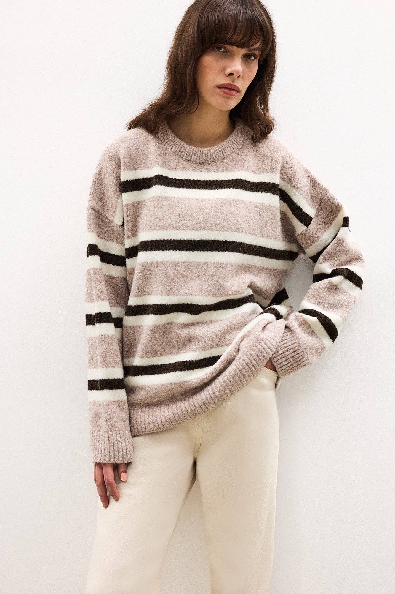 Striped Knit Sweater