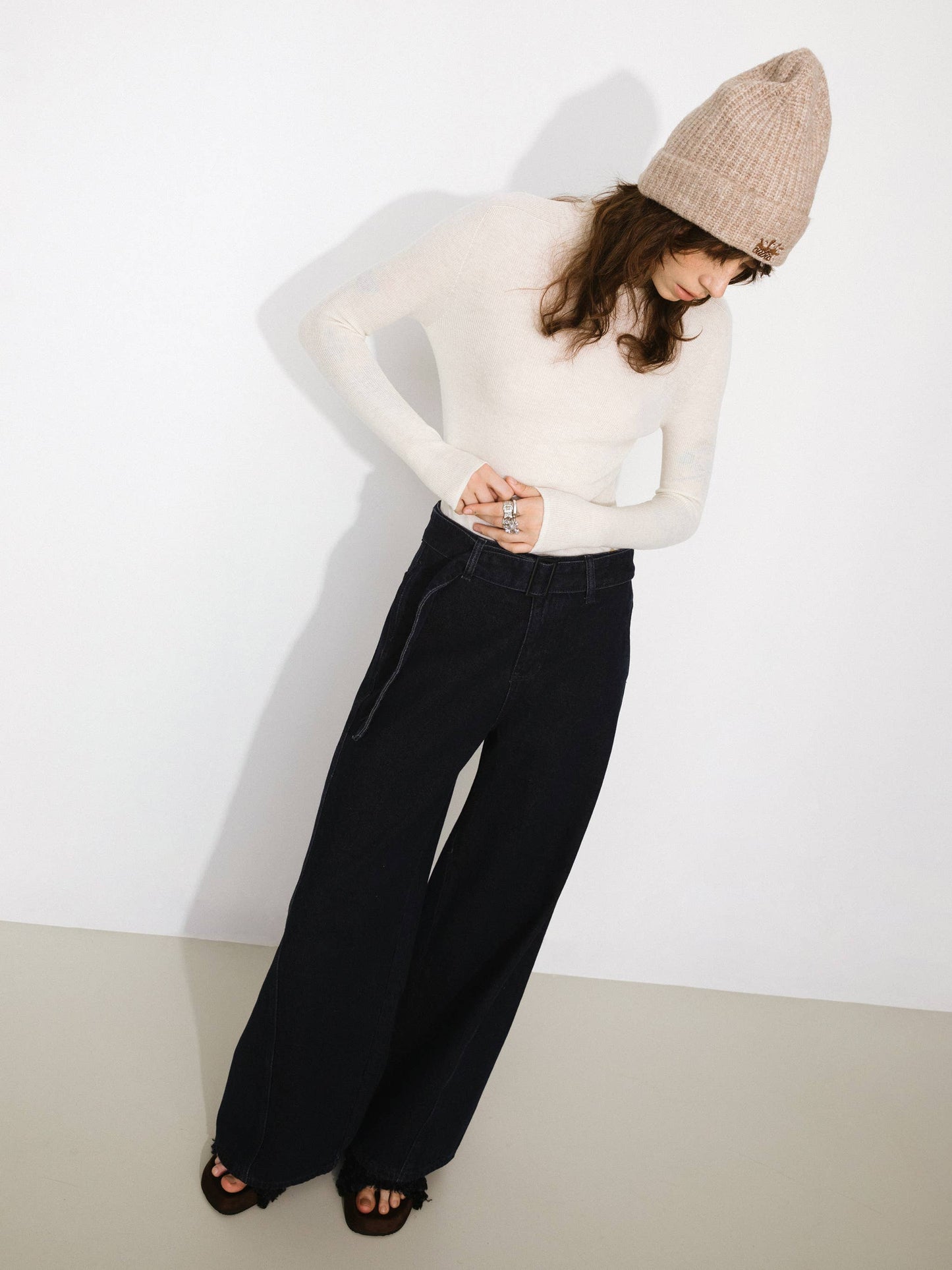 Merino Wool Turtleneck Knitwear Jumper