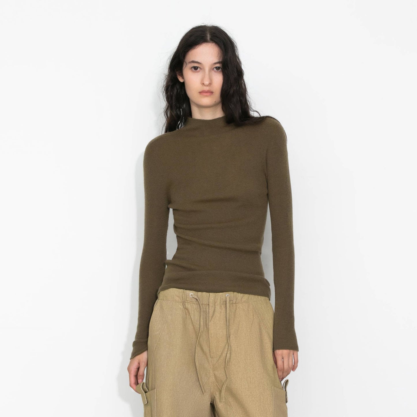 Merino Wool Turtleneck Knitwear Jumper